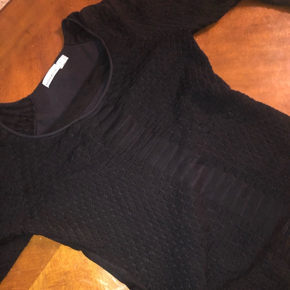 Karen Millen Tops - Karen Millen Textured Sheer Knit Top